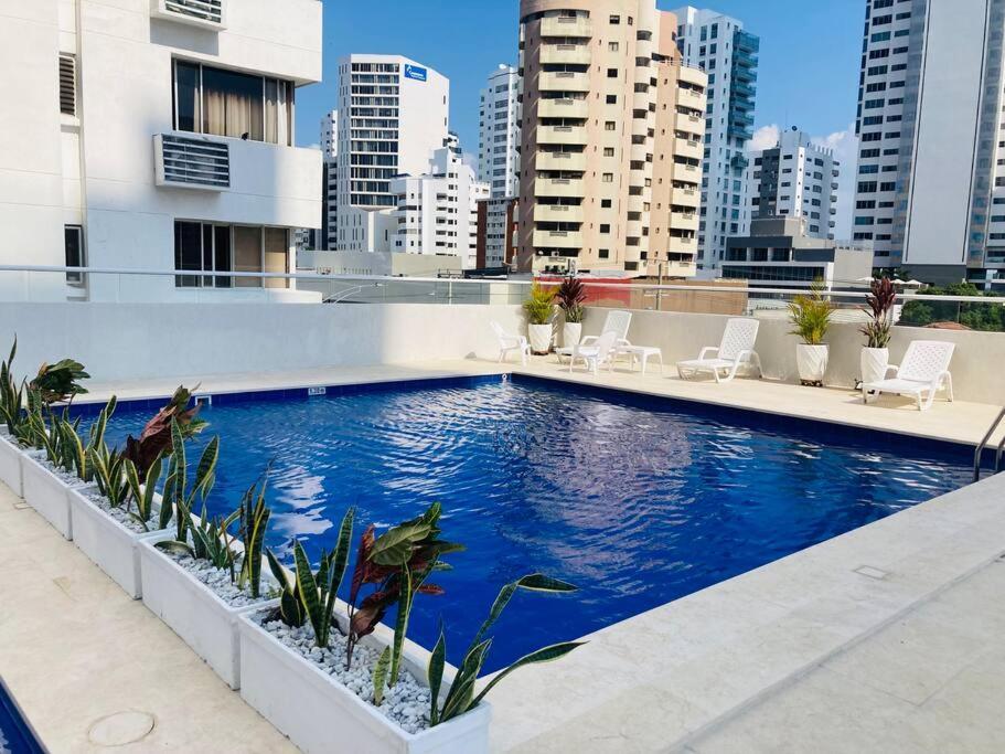 1804 Bocagrande Hermosa Vista A 1 Cuadra De La Playa Appartement *
